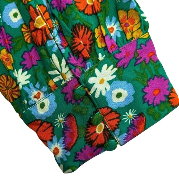 DAWN O’PORTER x JOANIE DAIQUIRI RETRO FLORAL PRINT MINI DRESS SIZE 18 - Picture 6 of 15